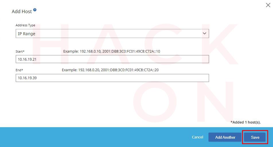 Add Host IP Range_DistrHACKtion